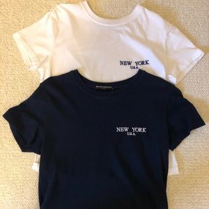 Brandy Melville Two New York Tops